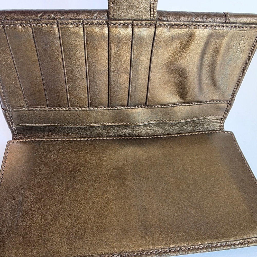 Gucci Embossed Brown Leather Wallet - Picture 7 of 9